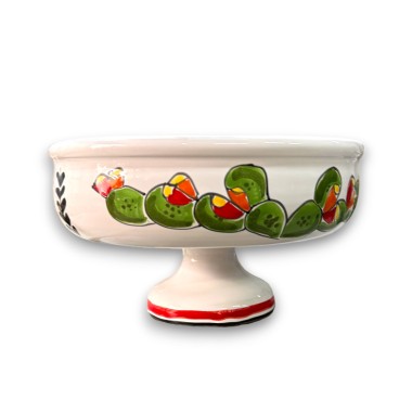 Sicilian handmade Ceramic Centrepiece Lift Prickly Pear de simone pottery Sicilian handmade Ceramic Centrepiece Lift Prickly Pear de simone pottery